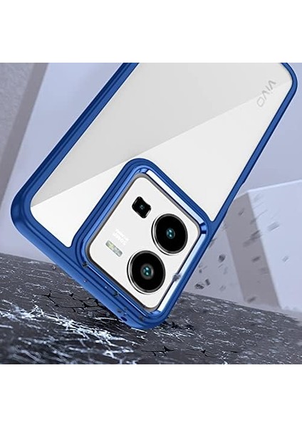 Vivo Y35 Kılıf Renkli Kenar Arkası Şeffaf Flora Silikon fiyatları