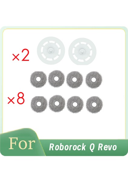 Roborock Q Revo / P10 / A7400RR Paspas Pedi Yedek Parçaları Için 10 Adet Robot Süpürge Yedek Parçaları (Yurt Dışından)