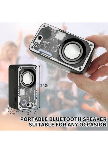 Renkli LED Ekranlı Bluetooth Hoparlör, Net Ses ile 5W Küçük Hoparlör, Destek Tws/tf Kartı, Erkekler/kadınlar/erkekler/kızlar Için Hediye Taşınabilir Tasarım fiyatları