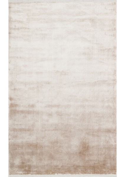 Düz Bej Viskon Dikdörtgen Modern Desenli Akrilik Hav Vermeyen Leke Tutmayan Kolay Temizlenen Yumuşak Makine Salon Yolluk Mutfak Halı