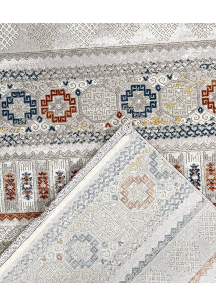 Tahlia Geometrik Gri Akrilik Dikdörtgen Modern Desenli Akrilik Hav Vermeyen Leke Tutmayan Kolay Temizlenen Yumuşak Makine Salon Yolluk Mutfak Halı modelleri