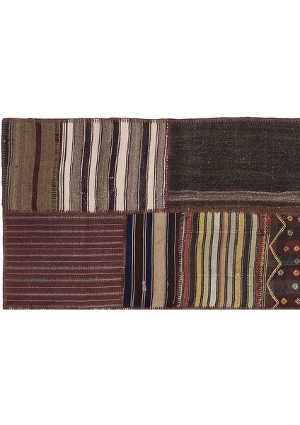 Kırmızı Patchwork Etnik Modern Desenli Yün Hav Toz Vermez Leke Tutmayan Salon Yolluk Mutfak El Dokuma Halı fiyatları