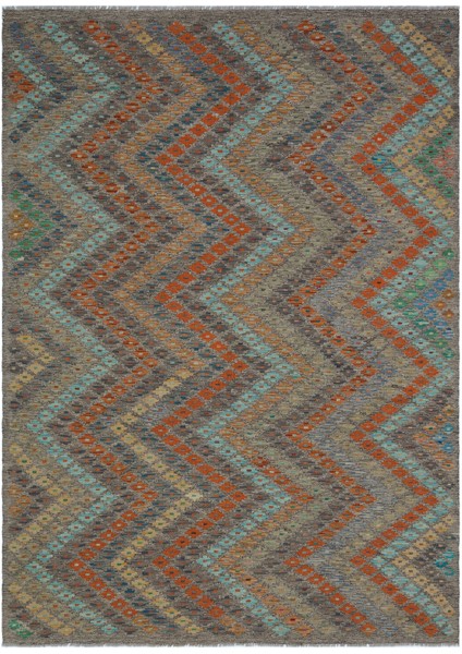 Atina Gri Eskitme Yün Modern Desenli Yün Hav Toz Vermez Leke Tutmayan Salon Yolluk Mutfak El Dokuma Halı