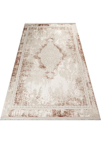 Shaima Klasik Bej Akrilik Dikdörtgen Modern Desenli Akrilik Hav Vermeyen Leke Tutmayan Kolay Temizlenen Yumuşak Makine Salon Yolluk Mutfak Halı fırsatları