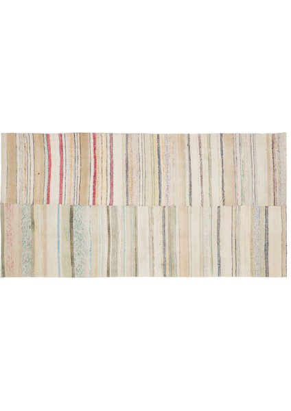 Girit Bej Çizgili Yün Modern Desenli Yün Hav Toz Vermez Leke Tutmayan Salon Yolluk Mutfak El Dokuma Halı modelleri