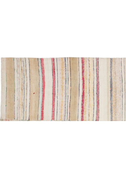 Girit Bej Çizgili Yün Modern Desenli Yün Hav Toz Vermez Leke Tutmayan Salon Yolluk Mutfak El Dokuma Halı fırsatları