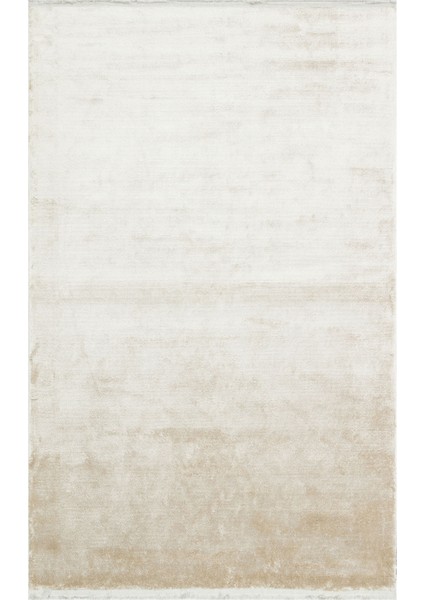 Düz Krem Viskon Dikdörtgen Modern Desenli Akrilik Hav Vermeyen Leke Tutmayan Kolay Temizlenen Yumuşak Makine Salon Yolluk Mutfak Halı