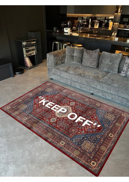 Drom Dokuma Taban Makinede Yıkanabilen Kilim Kaymaz Şönil Iran Halısı Keep Off Yazılı Halı fiyatları