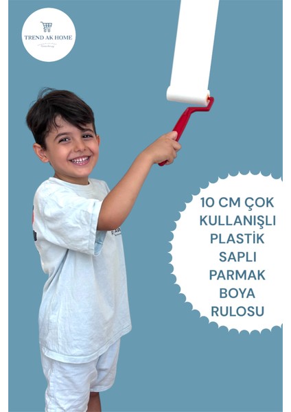 10 cm Plastik Sap Parmak Rulo Sünger Başlık Yedek Başlık Normal Kumaş Boya Vernik Yağlı Boya V.b modelleri