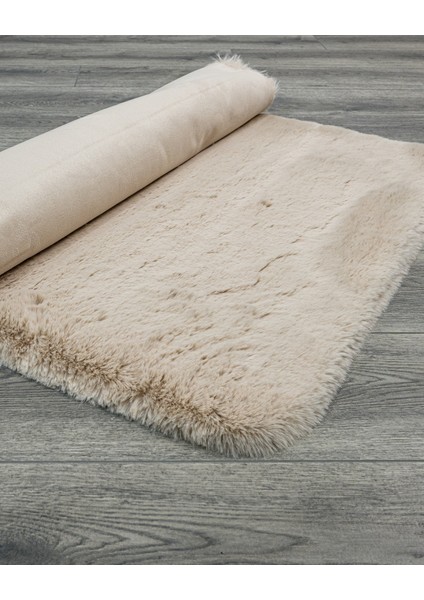 Sandra Düz Bej Polyester Daire Modern Desenli Akrilik Hav Vermeyen Leke Tutmayan Kolay Temizlenen Yumuşak Makine Salon Yolluk Mutfak Halı indirimleri