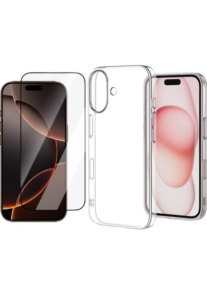 Apple iPhone 17 Kılıf Zore Droga Kapak + Cam Ekran Koruyucu