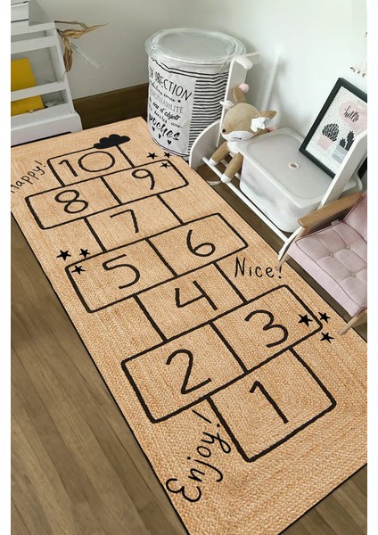 Dijital Kaymaz Yıkanabilir Sevimli Hayvanlar & Dünya Haritası Çocuk Halısı Oyun Halısı DC-9130