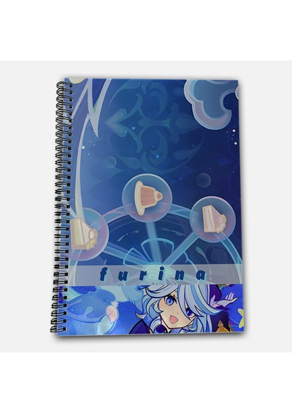 Genshin Impact Furina Kareli A4 Okul Defteri 72 Yaprak fiyatları