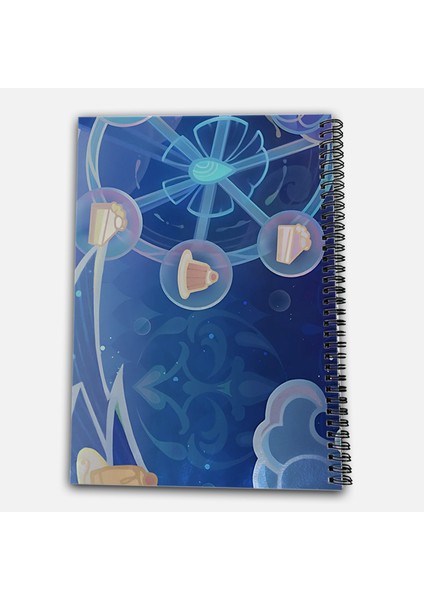 Genshin Impact Furina Kareli A4 Okul Defteri 72 Yaprak modelleri