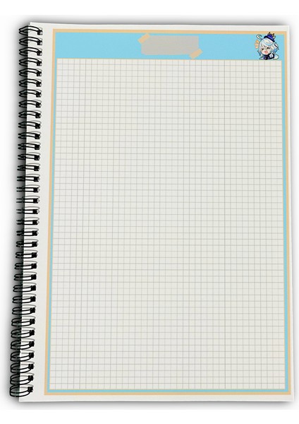 Genshin Impact Furina Kareli A4 Okul Defteri 72 Yaprak indirimleri