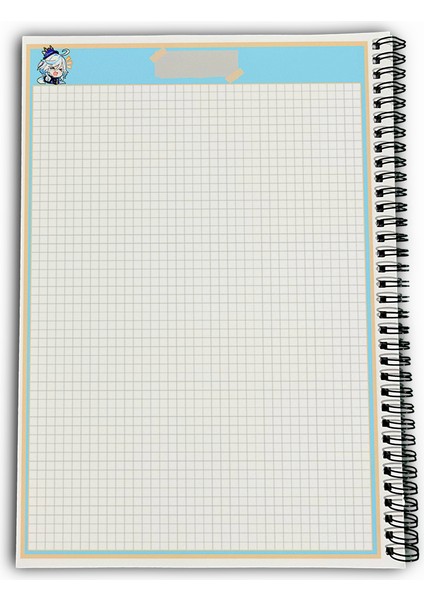 Genshin Impact Furina Kareli A4 Okul Defteri 72 Yaprak