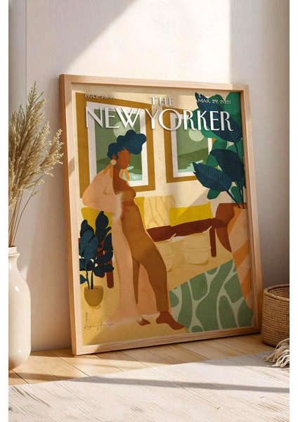 The New Yorker Çerçeveli Tablo March 29 2021 - House Style Ev Tarzı Tablosu