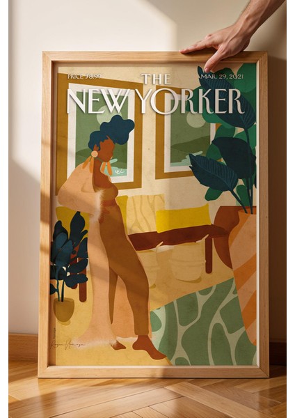 The New Yorker Çerçeveli Tablo March 29 2021 - House Style Ev Tarzı Tablosu fiyatları