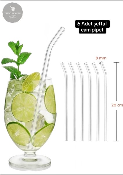 Cam Pipet 6lı Cam Pipet Termosilikat (Isıya Dayanıklı) modelleri
