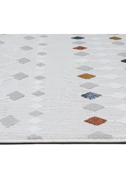 Melsan Geometrik Gri Polyester Dikdörtgen Modern Desenli Akrilik Hav Vermeyen Leke Tutmayan Kolay Temizlenen Yumuşak Makine Salon Yolluk Mutfak Halı modelleri