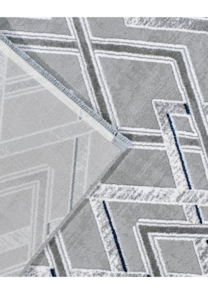 Chelsea Geometrik Gri Bambu Dikdörtgen Modern Desenli Akrilik Hav Vermeyen Leke Tutmayan Kolay Temizlenen Yumuşak Makine Salon Yolluk Mutfak Halı fırsatları