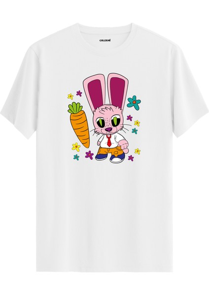 Elektrik Gücü Karakter Baskı %100 Pamuk Premium Kumaş Tişört