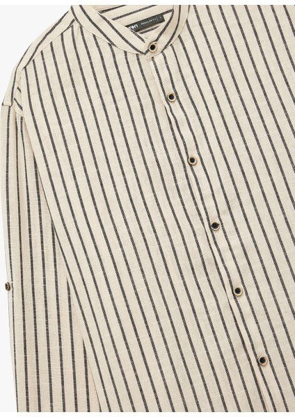 Pamuklu Regular Fit Uzun Kollu Hakim Yaka Gömlek modelleri