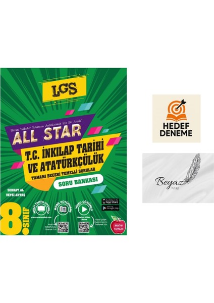 Newton 8.sınıf All Star Inkılap Tarihi ve Atatürkçülük Soru Bankası Hedef Deneme