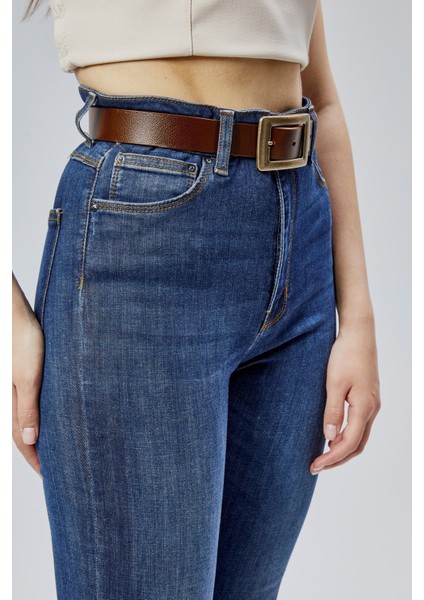 %100 Hakiki Deri Antik Sarı Tokalı Kadın Kemeri 3cm modelleri