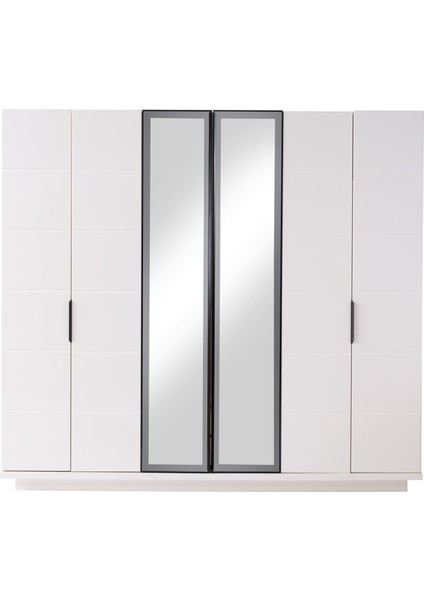 Houston 6 Kapaklı Gardırop %100 Mdf
