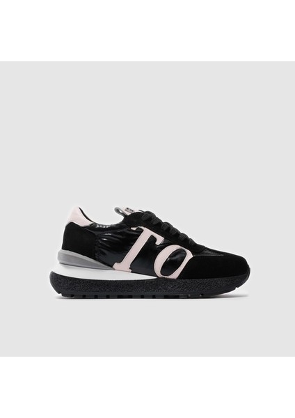 Kadın Spor Ayakkabı [060051], Siyah Süet - Siyah Paraşüt, 39