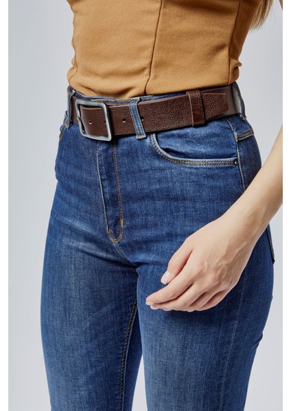 %100 Hakiki Deri Şık Kadın Kemeri 4 cm modelleri