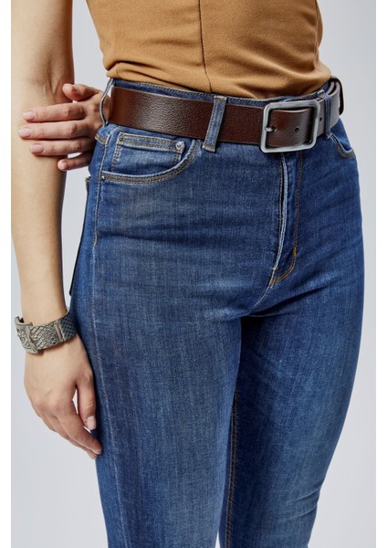 %100 Hakiki Deri Şık Kadın Kemeri 4 cm fırsatları