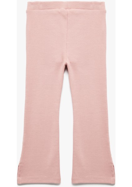 Beli Lastikli Kaşkorse Yırtmaç Detaylı Ispanyol Paça Tayt fiyatları