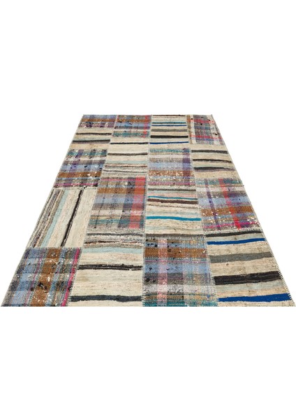 Iskece Bej Patchwork Yün Modern Desenli Yün Hav Toz Vermez Leke Tutmayan Salon Yolluk Mutfak El Dokuma Halı fiyatları