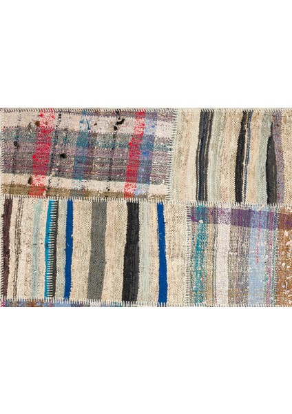 Iskece Bej Patchwork Yün Modern Desenli Yün Hav Toz Vermez Leke Tutmayan Salon Yolluk Mutfak El Dokuma Halı modelleri