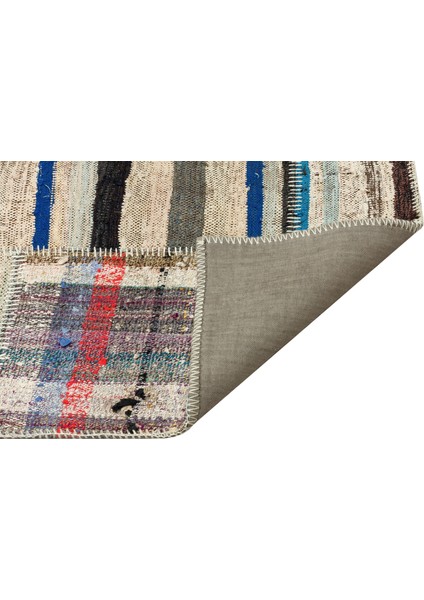 Iskece Bej Patchwork Yün Modern Desenli Yün Hav Toz Vermez Leke Tutmayan Salon Yolluk Mutfak El Dokuma Halı fırsatları