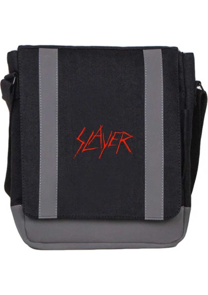 Heybe Çanta Slayer Logo Siyah Renk