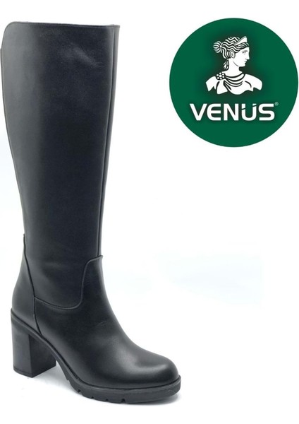 Jabuka Hakiki Deri Ortopedik Topuklu Kadın Çizme