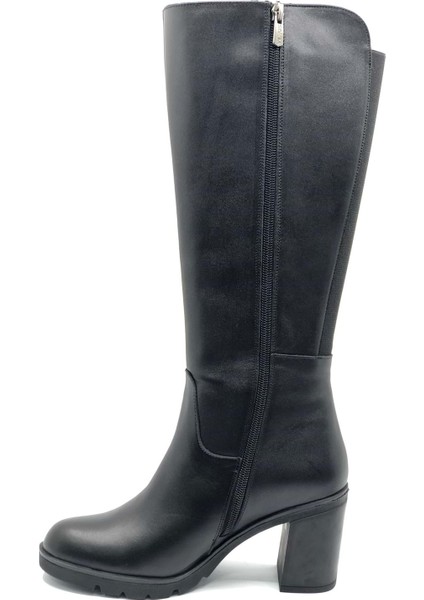 Jabuka Hakiki Deri Ortopedik Topuklu Kadın Çizme fırsatları