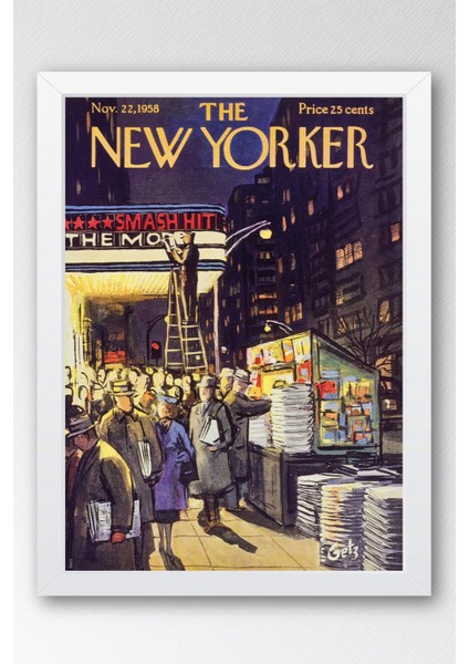 The New Yorker Çerçeveli Tablo November 22 1958 - Ertesi Sabah Tablosu