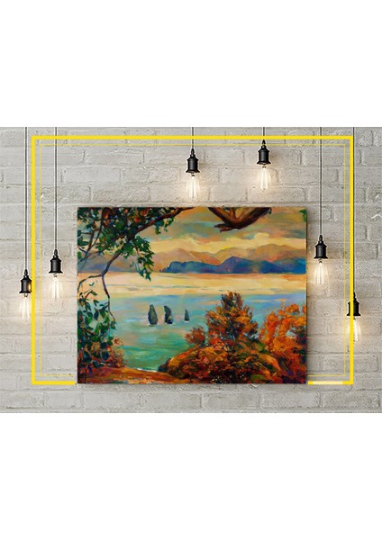 Kanvas Tablo - Yağlı Boya Deniz Manzara Tablosu