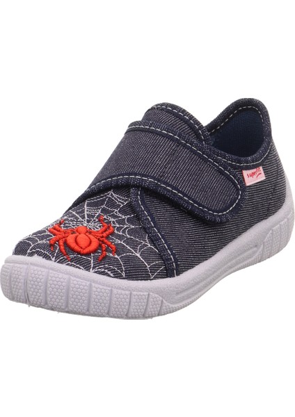 Bill Çocuk Ev Kreş Ayakkabısı - Lacivert Örümcek 000271-8100