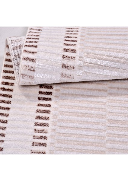 Bej Modern Etnik Desenli Akrilik Hav Vermeyen Leke Tutmayan Kolay Temizlenen Yumuşak Makine Salon Yolluk Mutfak Halı fırsatları