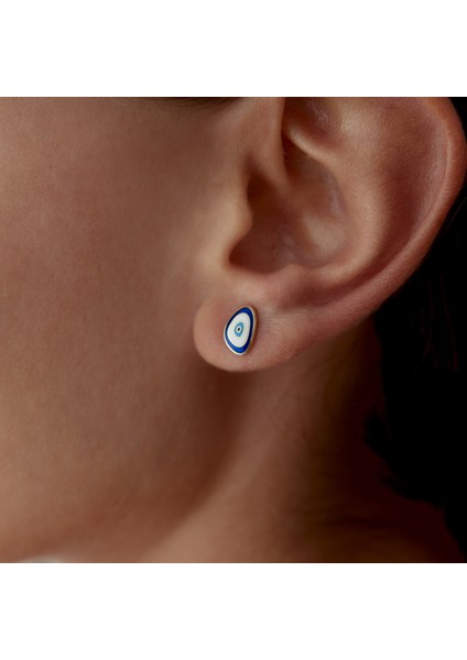 Mavi Malakit Göz Küpe