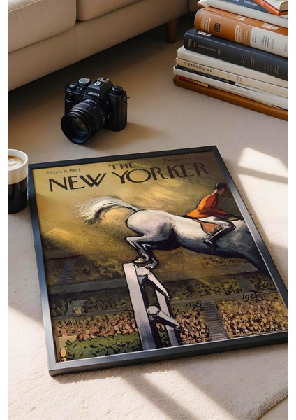 The New Yorker Çerçeveli Tablo November 9 1957 - Engelli Atlama Tablosu fiyatları