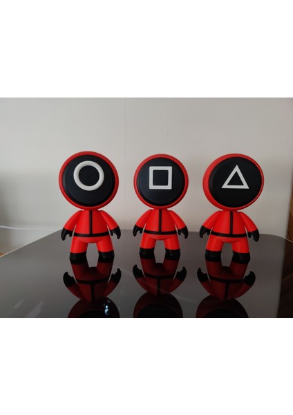 Squid Game Temalı 3 Adet Set Figür