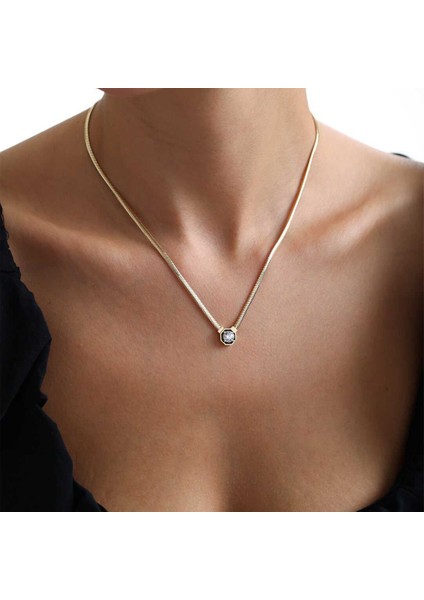 Siyah Mineli Sekizgen Balıksırtı Zincir