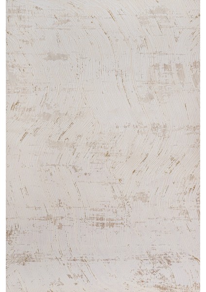 Krem Modern Etnik Desenli Pamuk Makinada Yıkanabilir Hav Toz Vermez Leke Tutmayan Kaymaz Taban Dijital Makine Baskı Salon Yolluk Mutfak Halı