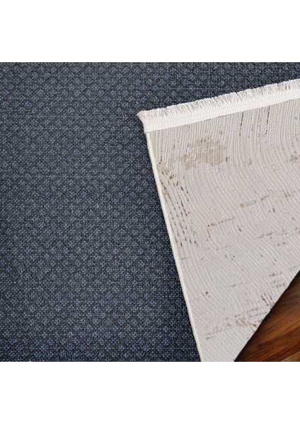 Krem Modern Etnik Desenli Pamuk Makinada Yıkanabilir Hav Toz Vermez Leke Tutmayan Kaymaz Taban Dijital Makine Baskı Salon Yolluk Mutfak Halı indirimleri